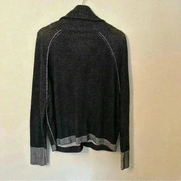 Eileen Fisher - Organic Cotton Funnel Neck Zip Up - Picture 5 of 6